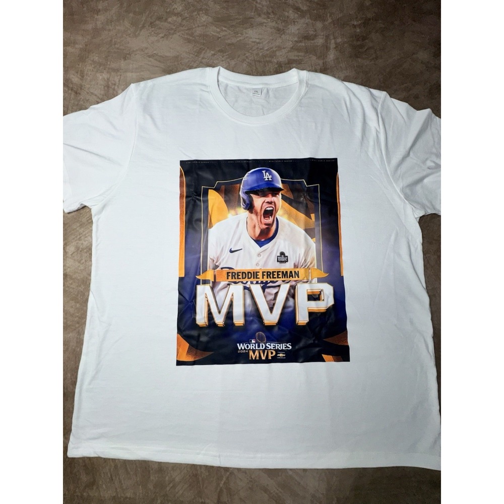 Los Angeles Dodgers Freddie Freeman World Series MVP T-shirt 2XL NEW